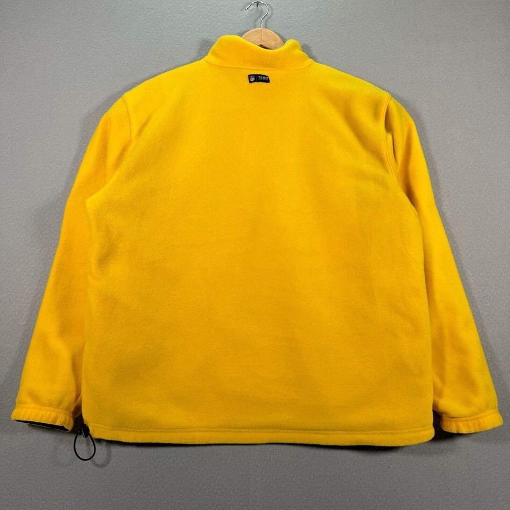 Pittsburgh Steelers Reversible Jacket‎ Mens Large Black Yellow NFL Team Apparel - Picture 7 of 15
